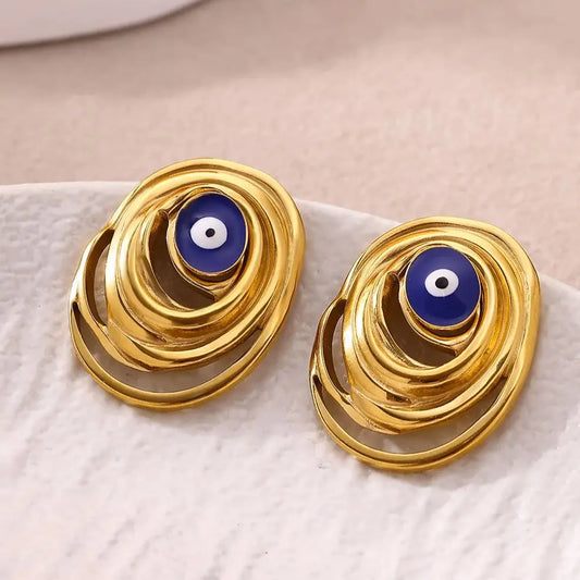 Vintage Evil Eye Earrings