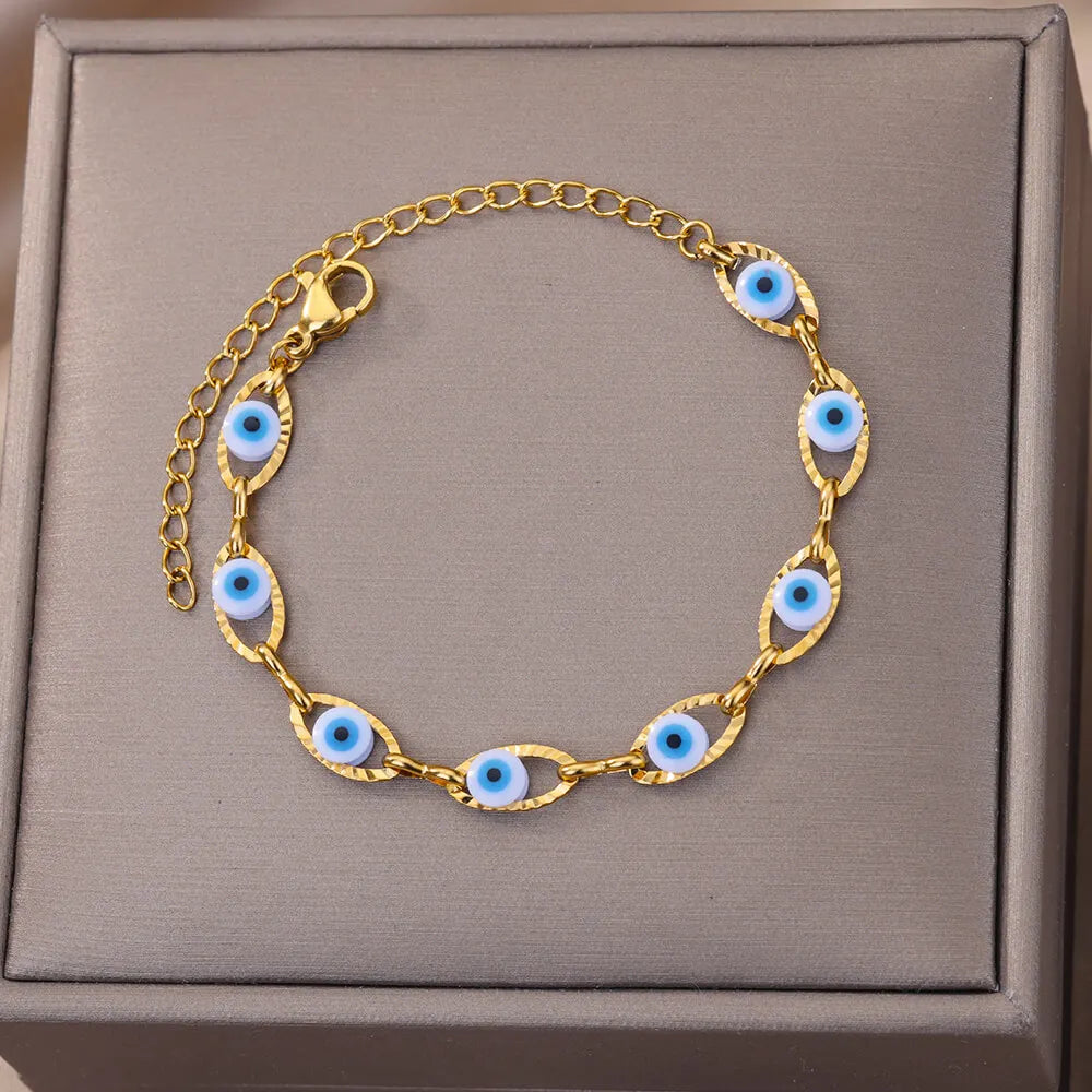 Ojo Evil Eye Chain Bracelet